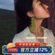 柴夫工作室 R878 韩系甜美编织串珠几何耳钉轻奢度假氛围感耳环