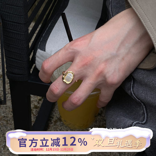 法式巴洛克珍珠复古戒指