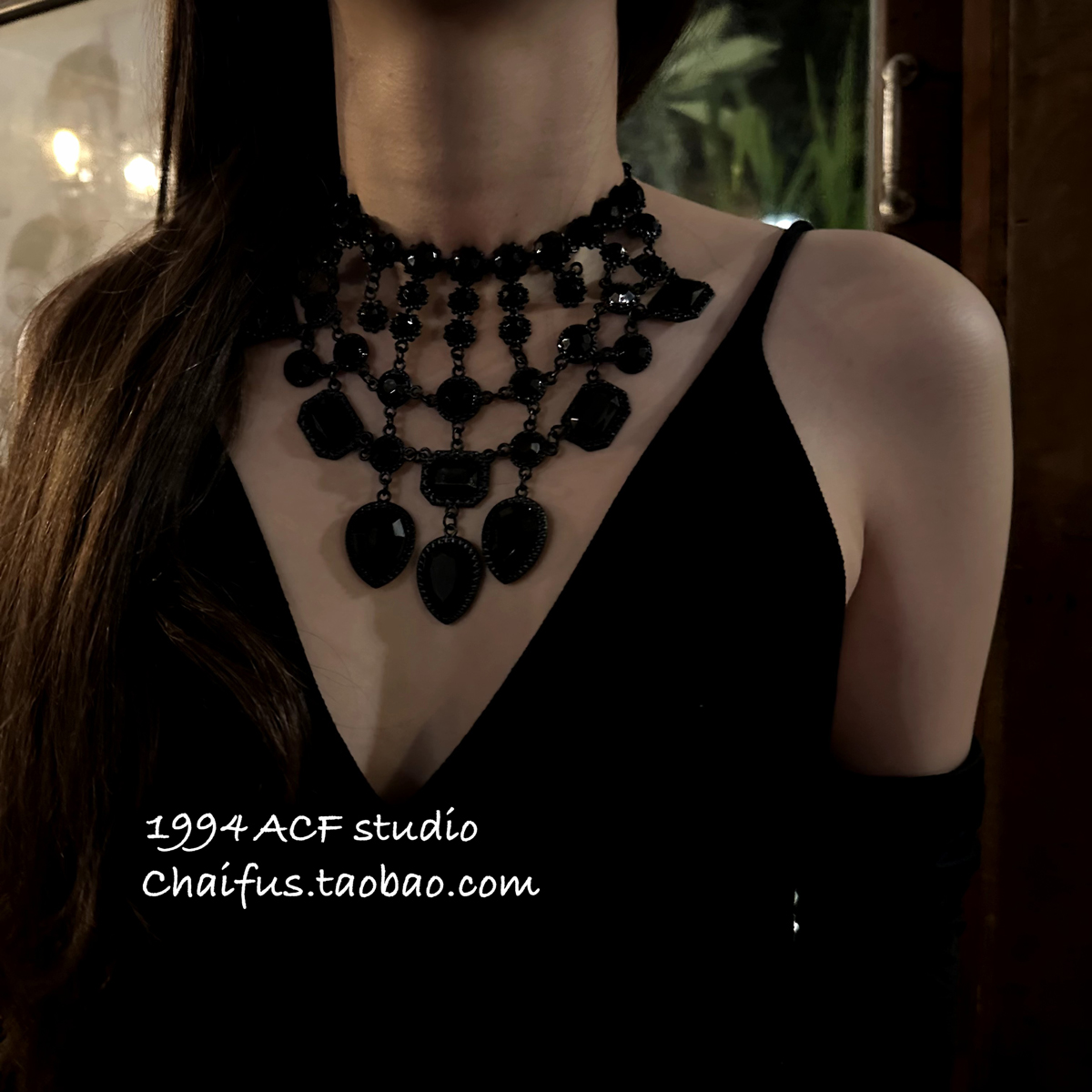 港风复古不规则流苏项链