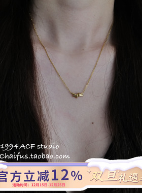 港风复古不规则扭结项链