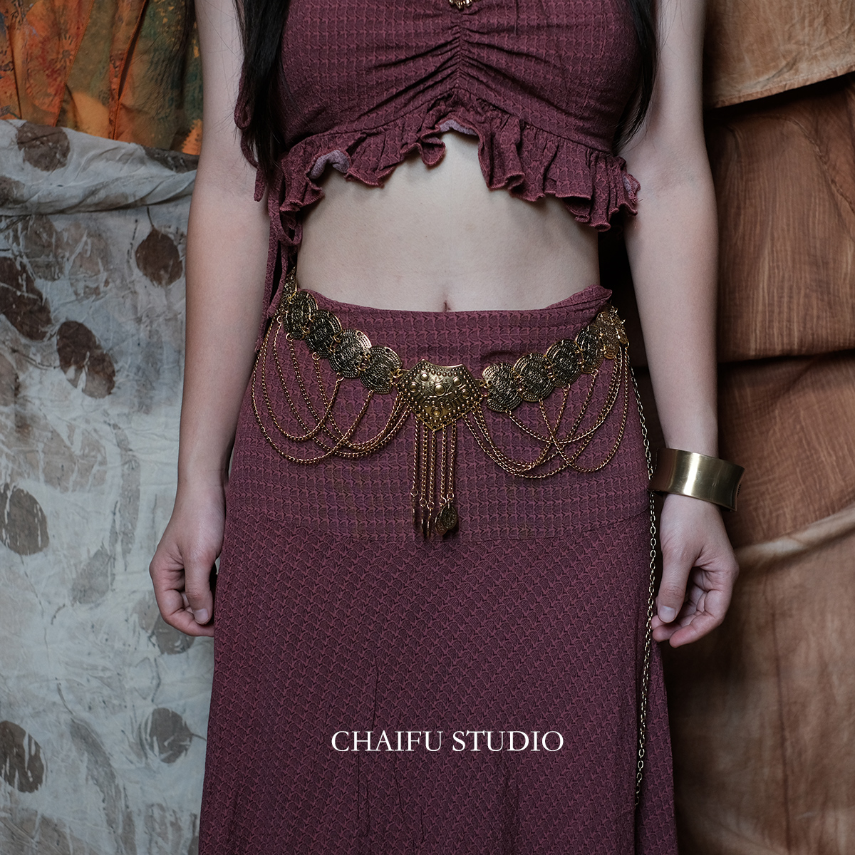 异域印度泰国复古做旧腰链