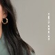 夸张耳环简约欧美大气耳圈金属大圆圈耳环 E196 Chaifu studio