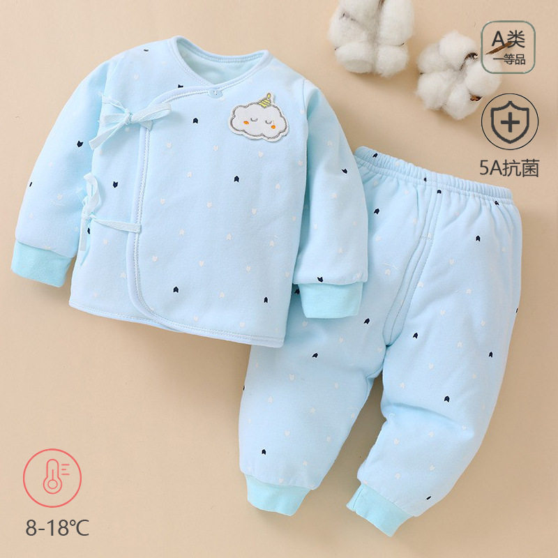 新生儿衣服0-3纯棉无骨加