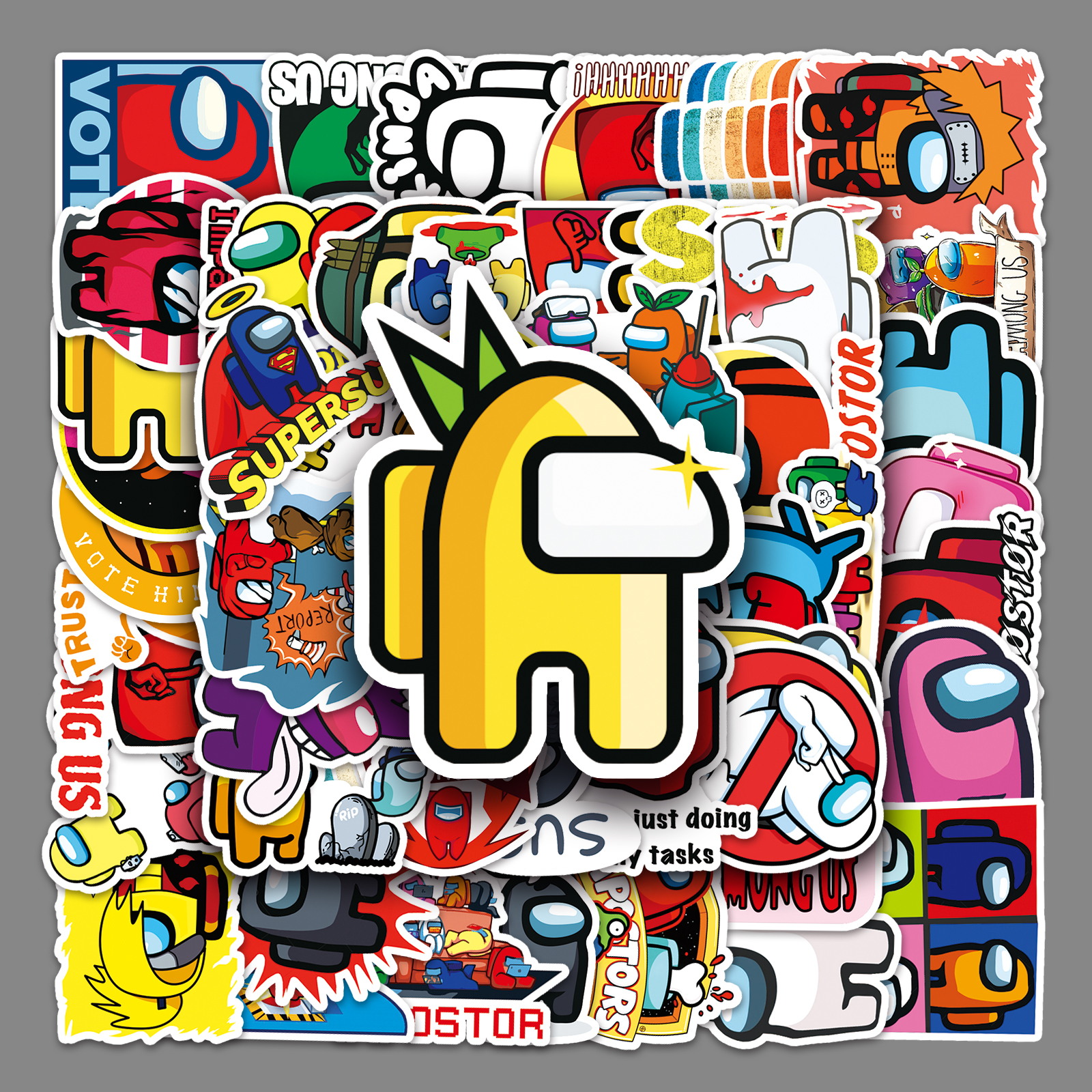 50张游戏手机卡通涂鸦贴纸