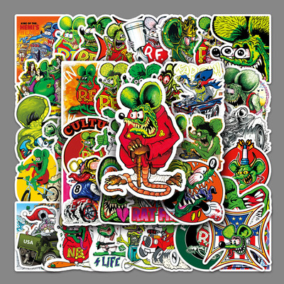 50张动漫卡通芬克鼠街涂鸦贴纸