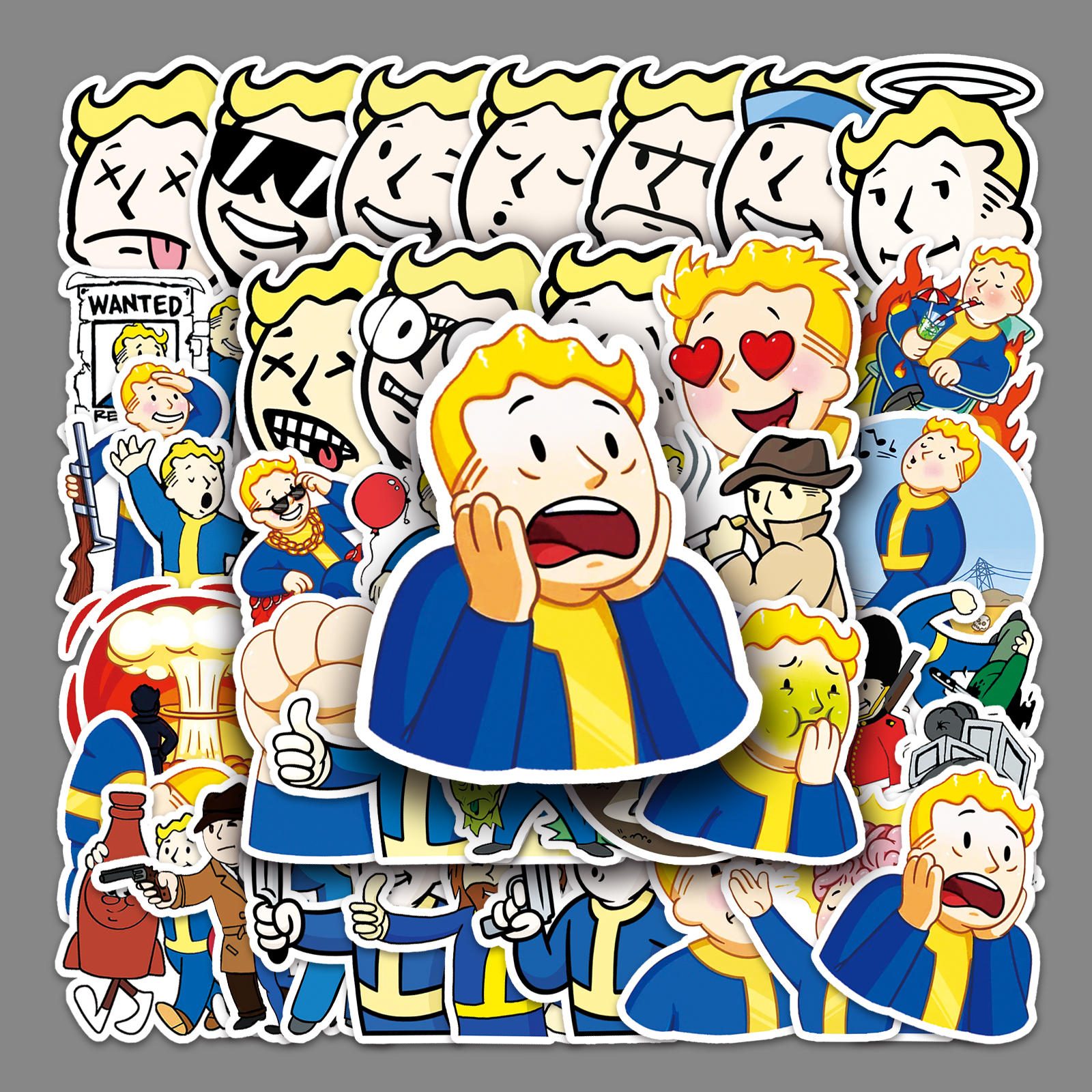 50张游戏辐射个性时尚涂鸦贴画