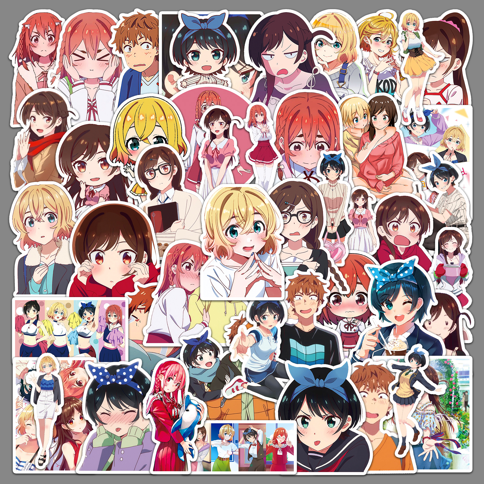 日漫租借女友贴纸动漫周边防水