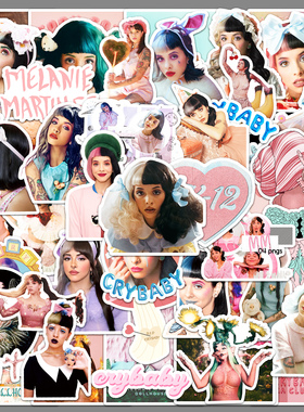 50张melanie martinez贴纸歌手明星潮流周边装饰手账汽车咕卡贴纸