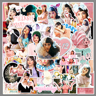 50张melanie martinez贴纸歌手明星潮流周边装饰手账汽车咕卡贴纸