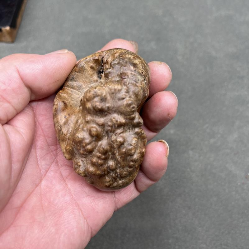 手把件麻梨疙瘩满花文玩