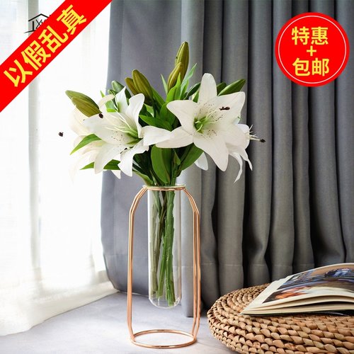 高档单支保湿桌面欧式逼真假花