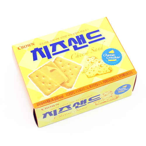 韩国进口食品芝士夹心饼干零食