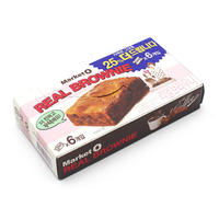 Korean imported pastry, Lotte MARKETO chocolate Vanilla Brownie cake 2pm, endorsed by Nikun, 120g thumbnail 2