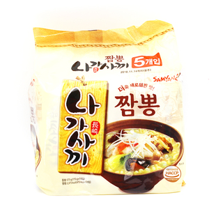 韩国进口零食/方便面 三养长崎海鲜面拉面泡面 115g*5袋