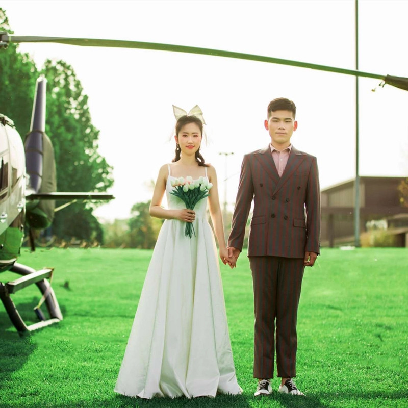 性感吊带简约森系缎面长裙