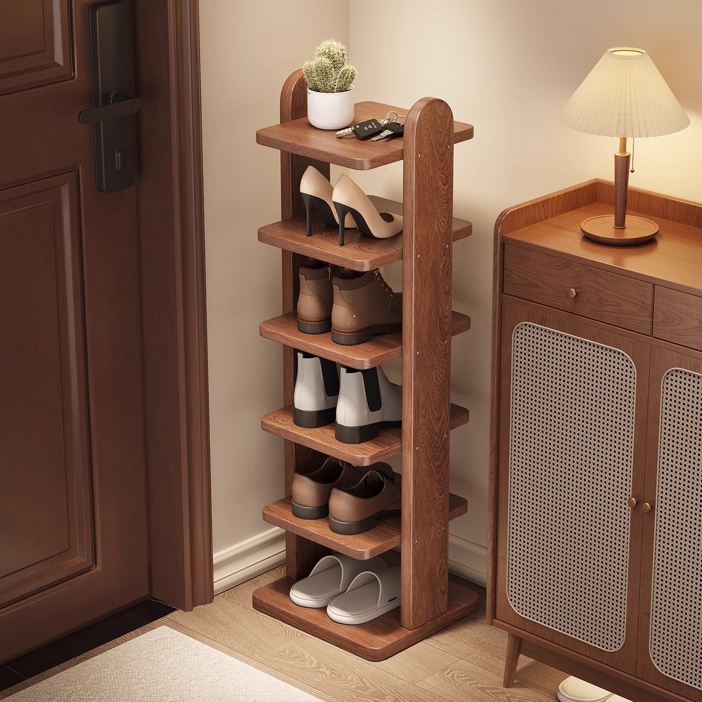 简约门口2026走廊过道现代多层鞋架角落收纳多层鞋柜置物架子,收纳整理,鞋子收纳架,淘宝优惠券,粉丝福利购,淘宝优惠卷