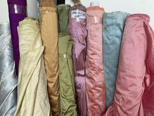 三十而已上流社会高端贵妇选择全真丝竹节双宫面料1.4米宽印度丝