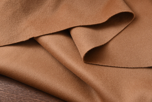 驼色特价全毛羊绒双层双面可手剥羊绒冬天大衣面料1.5米宽特价129