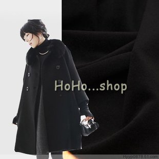 米今天特价 日本进口羊绒 135元 光泽手感赞 大牌黑色顺毛羊绒