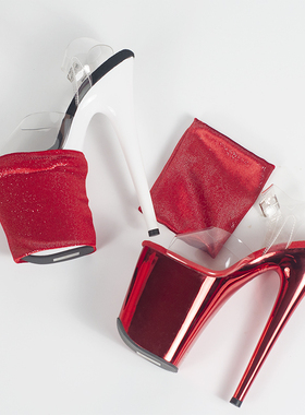 PoleBaby钢管舞鞋保护套防水台鞋套 Pleaser高跟鞋专用金丝款