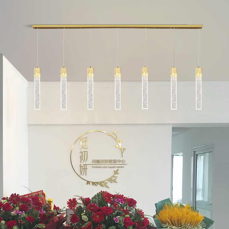 前台水晶吧台吊灯创意酒店厨房
