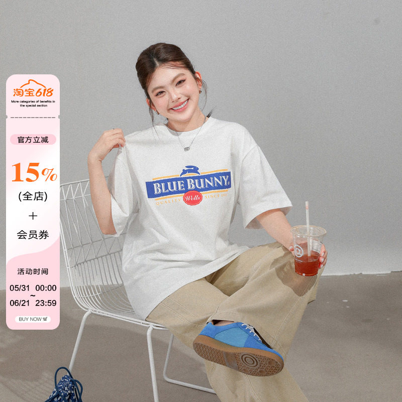 2026新款超火减龄短袖上衣春款大码女装胖mm宽松显瘦遮肚子t恤潮