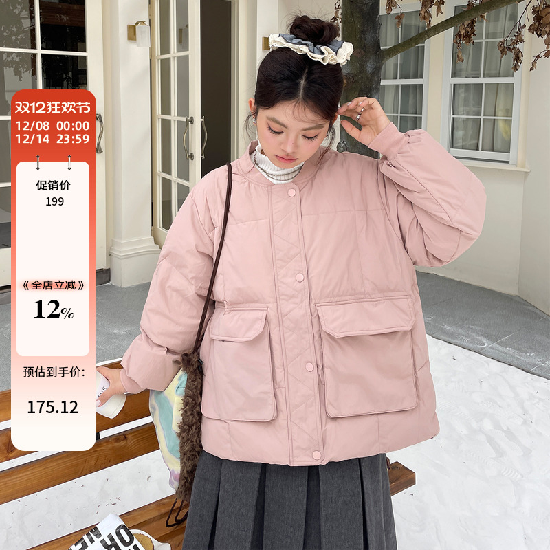 大码胖mm显瘦保暖棉服女款2025新款冬装独特超好看夹棉棉衣厚外套