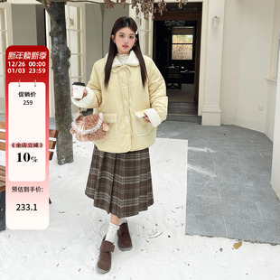 正肩显瘦不臃肿棉衣厚外套 女装 2025初冬季 独特超好看夹棉棉服大码