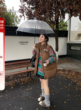 小草宽松定制高级感超好看厚棉服外套大码女装胖mm独特漂亮马甲