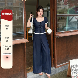 女装 胖mm大码 2026新款 套装 超好看精致两件套 减龄洋气休闲时尚 夏装