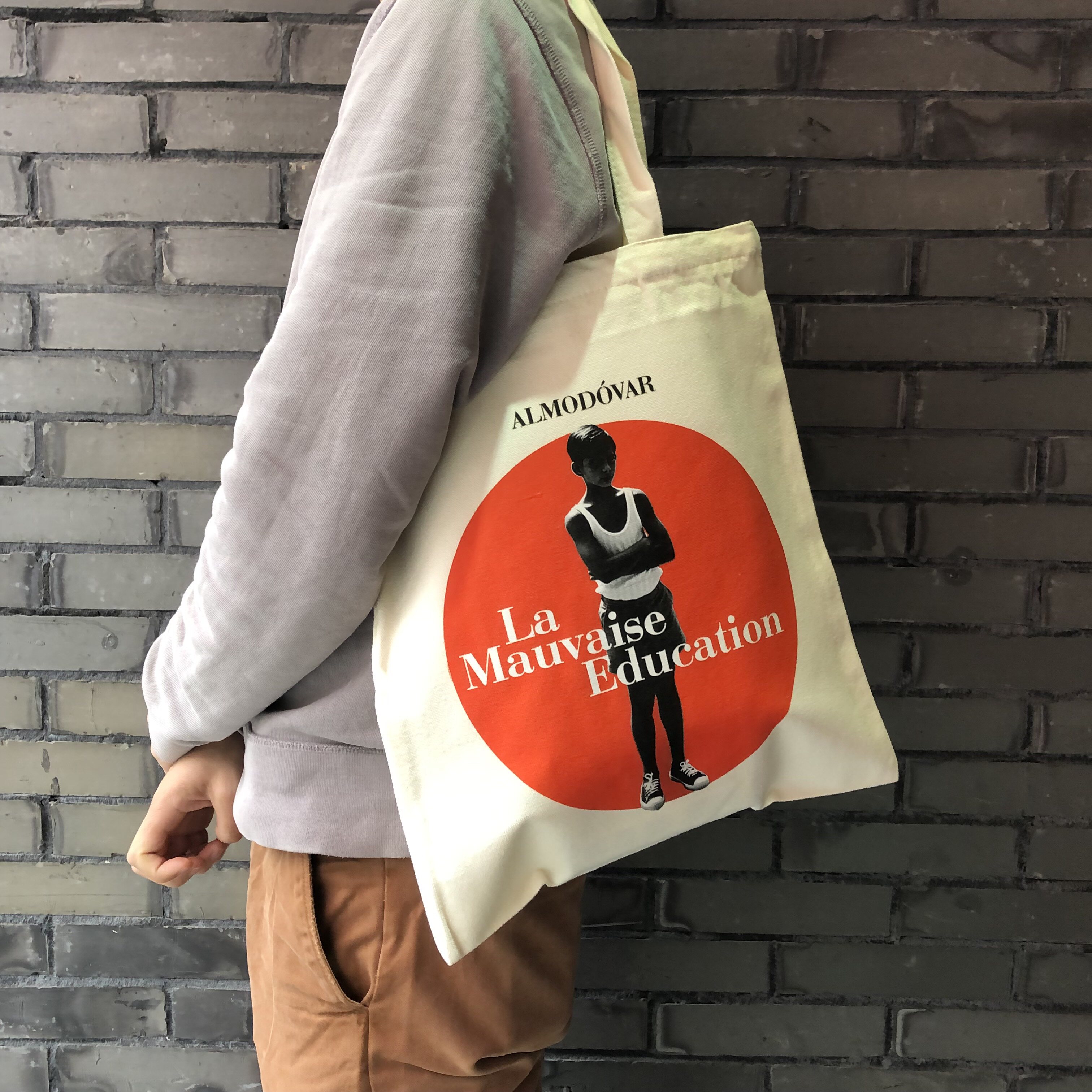 la mauvaise education不良教育电影周边帆布包单肩包印花学生