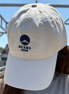 BEAMS日系刺绣棒球帽男女同款高品质显脸小防晒遮阳鸭舌帽
