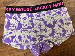 Minnie 1.6 米奇米妮 平角内裤 出口日本 女 卡通 Mickey 纯棉