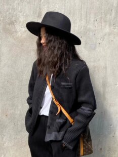 褶皱系列黑外套 加厚款 白夜森林 不退不换