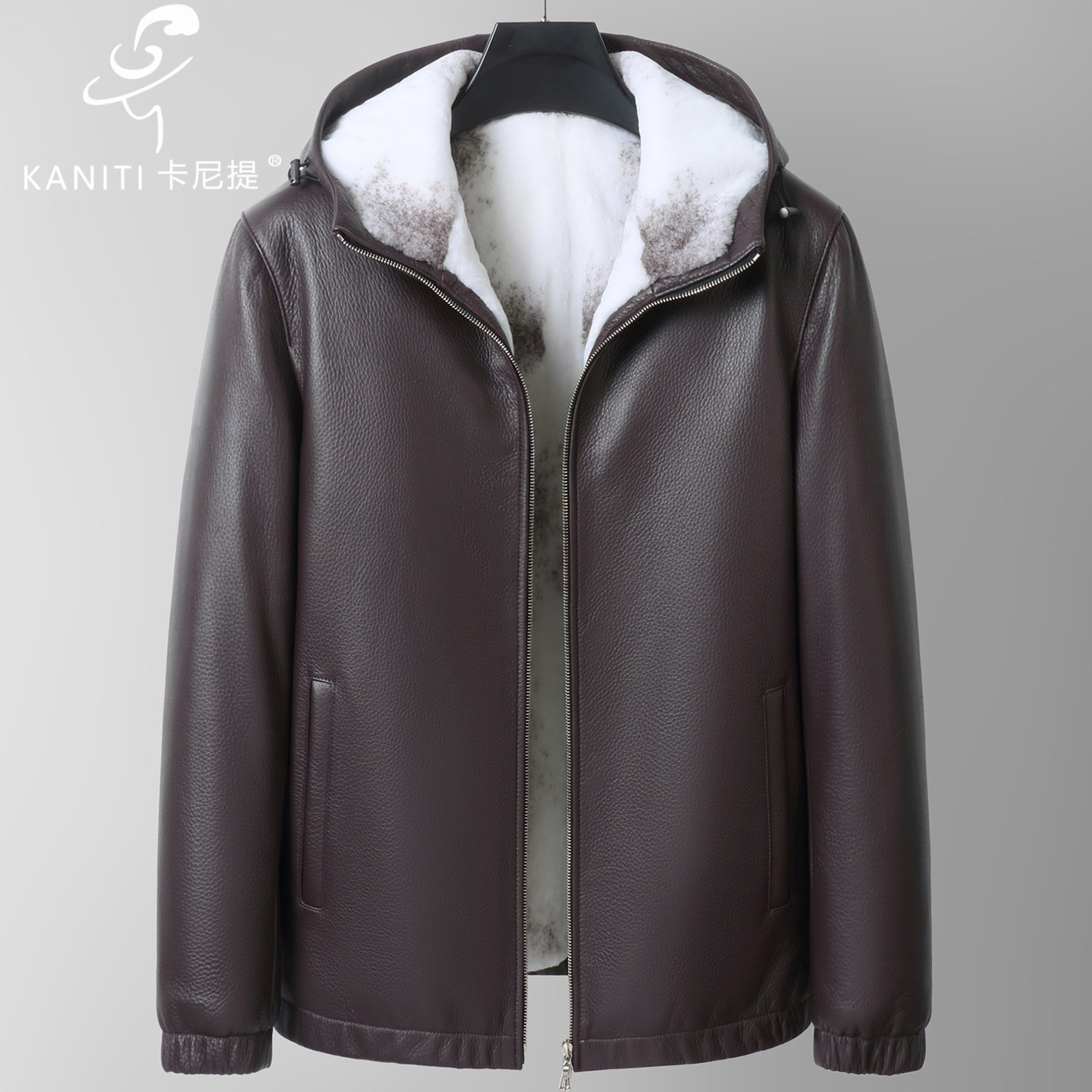 卡尼提天鹅绒丹麦十字貂绒内胆连帽真皮尼克服新西兰鹿皮高端男装,男装,皮草,淘宝优惠券,粉丝福利购,淘宝优惠卷