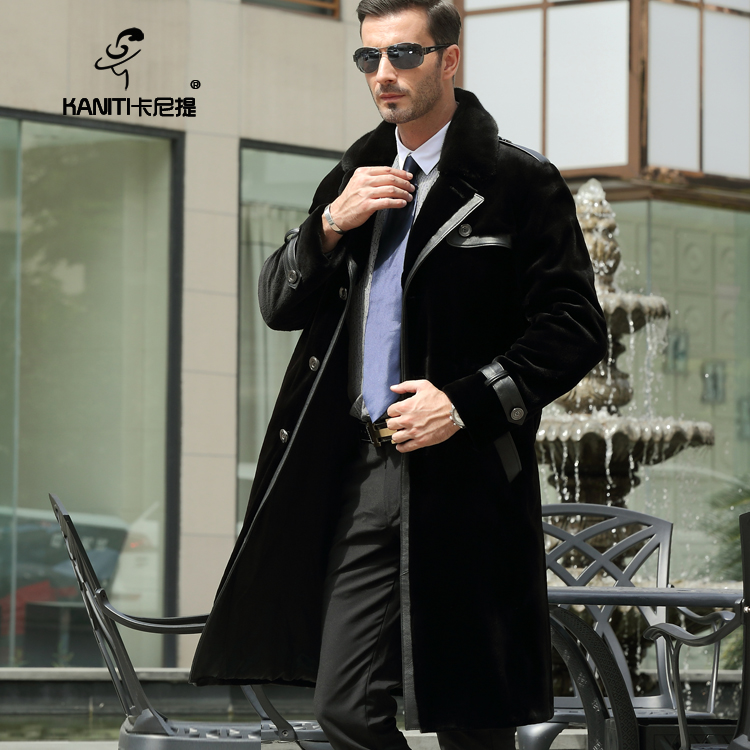 海宁奢华皮草整貂商务休闲风衣