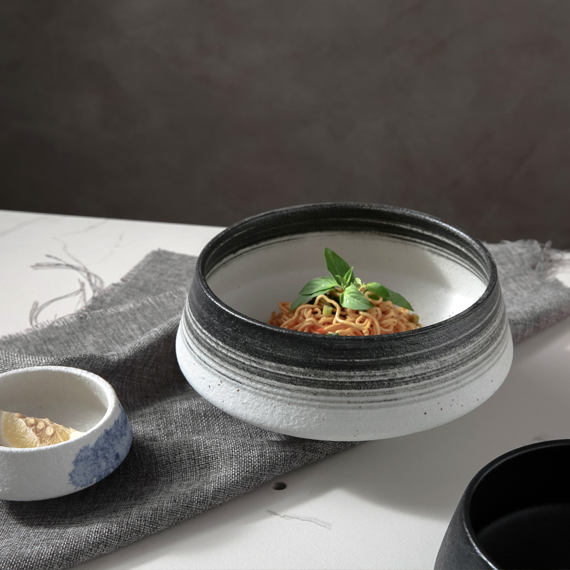 釉下彩陶瓷日式沙拉碗