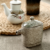 调味壶酱油壶日式 陶瓷釉下彩餐具 调料瓶樱花壶调味罐油壶创意个性