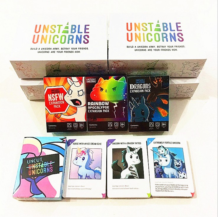 Unstable Unicorns愤怒独角兽基础 扩展3款补充包反人类卡片桌游|ruв категории плесень играть/Аниме/вокруг/cos/настольные игры, шахматы/настольные игры, покер - от Buy2taobao.com для оказания профессиональной услуги покупки агента Taobao