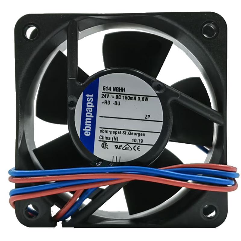 614NGHH全新原装正品ebmpapst风机6CM DC24V 3.6W变频器散热风扇