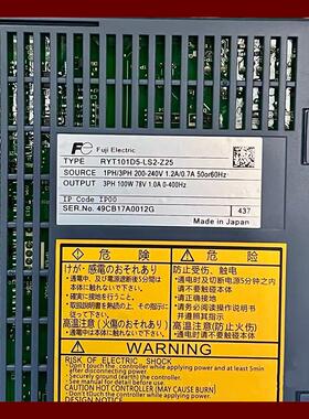 富士驱动RYT101/500/201/751/152/400-VS2-Z5/Z37/T401D5-LS2-Z55