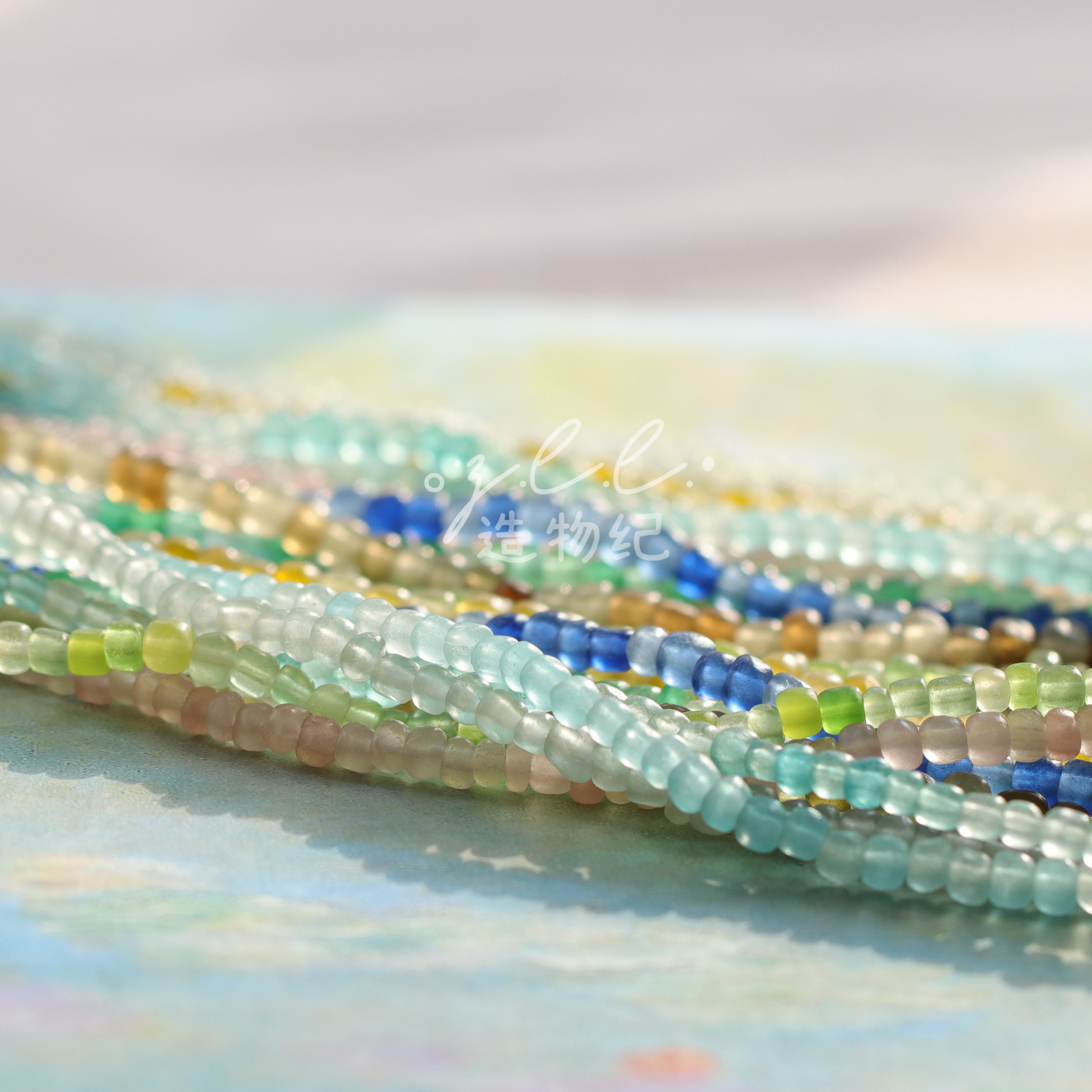 楼兰米珠合浦琉璃磨砂雾面散珠