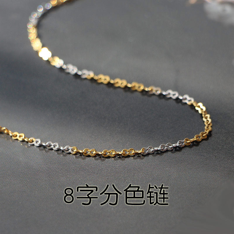 镀金色项链锁骨链时尚简单链子细项链