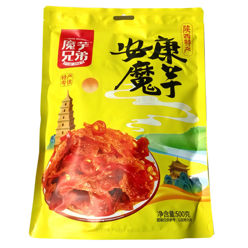 陕西特产即食零食陕南安康魔芋兄弟有嚼劲毛肚雪魔芋干魔芋爽素食