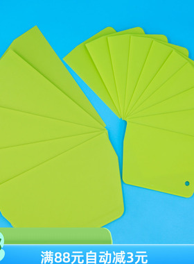 超厚绿色食品级刮板面食用刮板糕点用大号刮板切面花饽饽刮板馒头