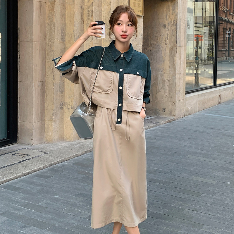 2026秋装新品主推假两件连衣裙2452P145K218,女装连衣裙,2C103