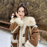 2025冬装新品皮毛一体大货已出C296P265K398，女装短外套，2C103