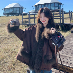 美拉德咖色减龄棉衣外套女2025年冬季新款韩版加厚保暖百搭派克服图片