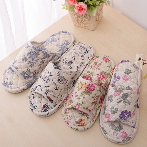 可机洗春秋居家用亚麻男静音情侣