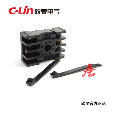 继电器底座PF-085A带挂钩 配套ST3P HHS5P AH2/3 C61F-GP八脚底座